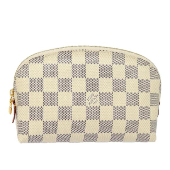LOUIS VUITTON Damier Azur Pochette Cosmetic PM Pouch - Picture 1 of 14